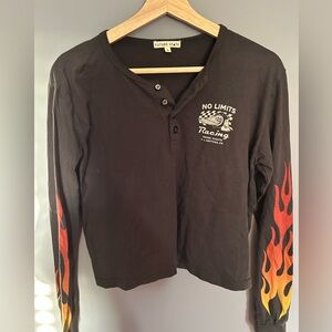 Future State long sleeved top with flames